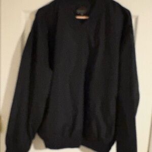 Men’s Classic Black Crewneck Wind Shirt